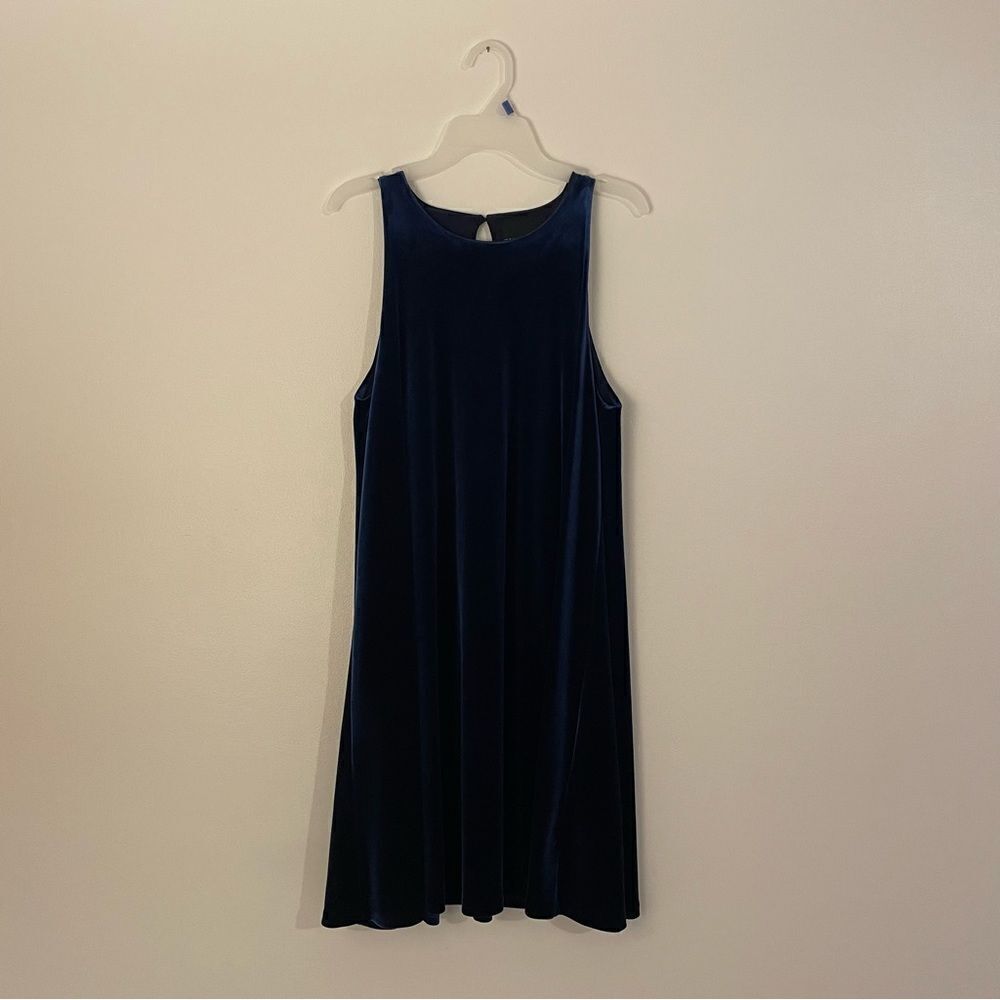 Cynthia Rowley Blue Velvet Dress - Small